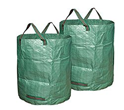 Walkingpround 2 Pack Garden Waste Bags 72 Gallon Lawn Leaf Bag Multipurpose Reusable and Collapsible Environment-Friendly Bag