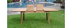 Grade-A Teak Wood Extra Large double extension 117″ Rectangle Dining Table