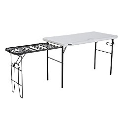 Lifetime Products 4-foot Tailgate Table with Wire Pull Out
