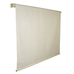 Coolaroo Outdoor Cordless Roller Shade 4ft by 8ft Pebble