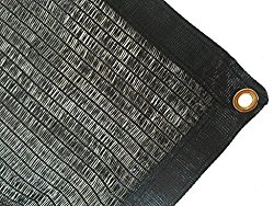 DIR 50% UV Shade Cloth Black Premium Mesh Shadecloth Sunblock Shade Top Quality Panel 12ft x 6ft