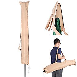 Yescom Portable Patio Umbrella Protective Cover Carry Bag Sew-in Wands Quick Removal Water Resistant Polyester 10ft