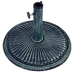 Giantex 17.7″ Round Patio Umbrella Base Stand Outdoor Heavy Duty Cast Iron Stand