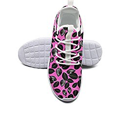 FGBLK Camping Tropical Black Leaves Women’s Cool Fashion Running Shoes