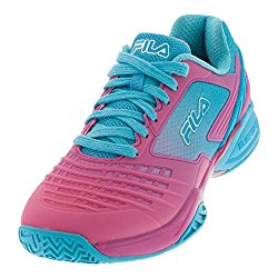 Fila Women’s Axilus Energized Tennis Shoe, Rasberry Rose/Blue Atoll