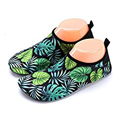Men Women Kid’s Barefoot Quick-Dry Water Sports Aqua Shoes with Holes for Swim, Walking, Yoga, Lake, Beach, Garden, Park, Driving, Boating