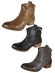 MTNG Mustang Womens 58412 Western Ankle Boot Shoes