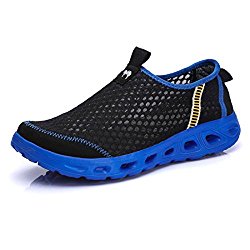 Niceful Unisex Quick Drying Aqua Water Shoes Mesh Lightweight Slip on Athletic Sport Casual Creek Shoes