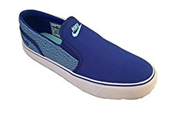 NIKE Women’s Toki Slip Canvas Fashion Sneakers Racer Blue 724770 443 Size 10 B(M) US