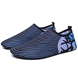 Quality.A Womens and Mens Classic Barefoot Water Sports Skin Shoes Aqua Socks for Beach Swim Surf Yoga Exercise