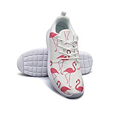 Saerg Bearry Women’s Flamingos Aloha Hawaiian Lightweight Mesh Running Shoes Athletic Sneakers