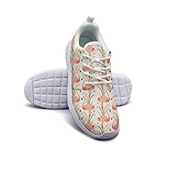 Saerg Bearry Women’s Seamless Flamingo Logo Lightweight Mesh Running Shoes Athletic Sneakers