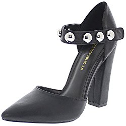 Shoe Republic D’Orsay Pump with Dome Studs on The Ankle Strap Josh