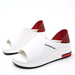 Summer New Women Sandals Breathable Slip-on Platform Flat Casual Shoes