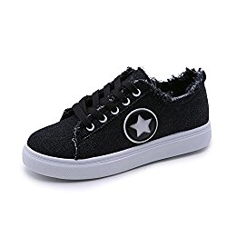 Women’s Flat Shoes, Unique Design Dirty Shoes Round Toe with The Star Pattern