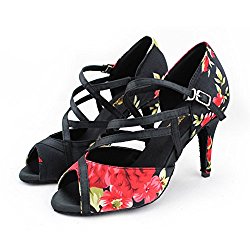 WYMNAME Womens Latin Dance Shoes,Classical Soft Bottom International Standard Ballroom Dancing Shoes Sandal