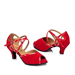 WYMNAME Womens Latin Dance Shoes,High Heels Soft Bottom Social Dancing Shoes International Standard Ballroom Dancing Shoes