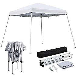 Yaheetech 10×10 Pop-Up Canopy Tent with Carrying Bag White