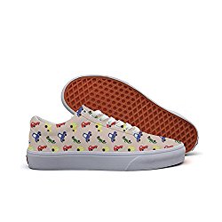 chuchuly Cute Childrens Colorful Cars Funny Canvas Low Sneaker Shoes For Man