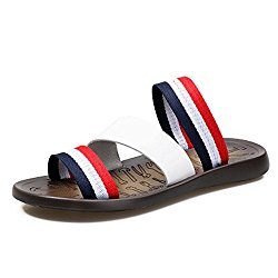 SUNNY Store Men’s Sport Massage Sole Two Toned Flip Flop Slippers