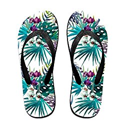 Tropical Flowers Non-slip Comfort Casual Personality Trend Unisex Summer Beach Flip Flops