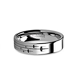 Hanover Jewelers Star Wars Rogue X-wing Squadron Laser Engraved Tungsten Ring – 6 mm