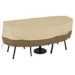 Classic Accessories Veranda Bistro Patio Table & Chairs Set Cover – Durable and Water Resistant Patio Set Cover, Small (55-466-021501-00)