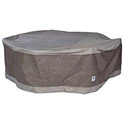 Duck Covers Elegant Round Patio Table with Chairs Cover, 76-Inch