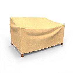 Budge All-Seasons Outdoor Patio Sofa Cover, Small (Tan)