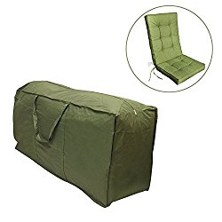 Patio Cushion Cover, Minelife Outdoor Patio Cushion Storage Bag Durable, Zippered and Water Resistant Fabric 68.1 x 29.9 x 20 inches