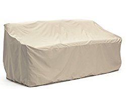 CoverMates Outdoor Patio Sofa Cover – 123W x 34D x 34H – Elite Collection – 3 YR Warranty – Year Around Protection- Khaki