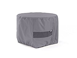 CoverMates Round Ottoman Cover – 48DIAMETER x 25H – Elite Collection – 3 YR Warranty – Year Around Protection – Charcoal