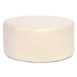 Howard Elliott C132-291 Replacement Cover for Universal Round Ottoman, 36-Inch, Glam Snow
