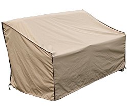 SORARA 3 Seat Sofa Cover Outdoor Lounge Porch Furniture Cover, Water Resistant, Brown