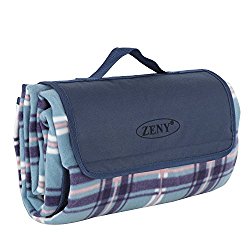 SUPER DEAL Water-Resistant Outdoor Picnic Blanket Tote Fold-Up Picnic Mat Pad For Outdoor Beach Hiking Grass Travel NaturalRays