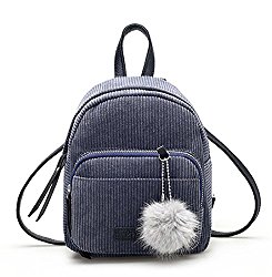 Basilion Cloth Fabric Ladies Backpack Mini Student Bags Casual Shoulder Bag