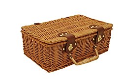 Wald Imports Brown Wicker 13″ Picnic Basket