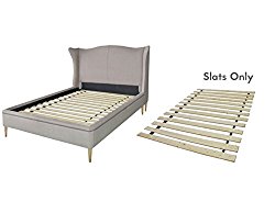 Continental Mattress Heavy Duty Wooden Bed Slats/Bunkie Board Frame, Full