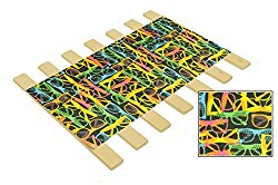 Neon Sunglasses Themed Youth / Toddler / Crib Size Custom Width Bed Slats – Choose your needed size – Eliminates the need for a link spring or box spring!