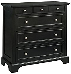 Home Styles 5531-41 Bedford Four Drawer Chest, Black Finish