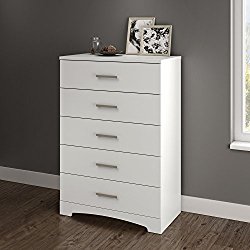 South Shore Gramercy 5-Drawer Chest, Pure White