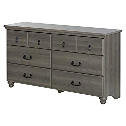 South Shore Noble 6-Drawer Double Dresser, Gray Maple