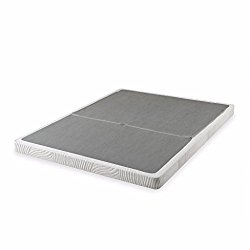 Zinus 4 Inch Low Profile BiFold Box Spring/Folding Mattress Foundation/Strong Steel structure/No assembly required, Queen
