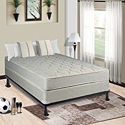 Continental Mattress 9-Inch Fully Assembled Gentle Firm Orthopedic Back Support Queen Mattress and Box Spring,Hollywood Collection