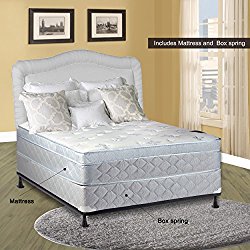 Continental Sleep 10″ Pillowtop Eurotop, Fully Assembled Othopedic Full Mattress & Box Spring,Luxury Collection