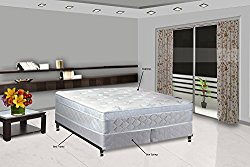 Continental Sleep 10″ Pillowtop Eurotop, Fully Assembled Othopedic Queen Mattress & 8″ Split Box Spring with Bed Frame,Luxury Collection