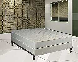 Continental Sleep Elegant Collection Innerspring Mattress with Box Spring with Frame Foundation, Twin