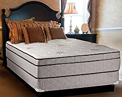 Continental Sleep Fifth Ave Collection, Fully Assembled Mattress Set With 13″ Soft Euro Top Orthopedic Queen Mattress and 8″ Box Spring