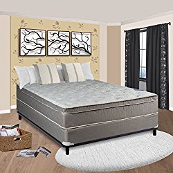 Spinal Solution 10″ Pillow/Euro Top Fully Assembled Orthopedic Mattress and Box Spring, Full/X-Large