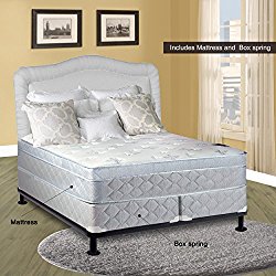 Spinal Solution Mattress, 10″ Pillowtop Eurotop, Fully Assembled Othopedic King Mattress and 8-Inch Split Box Spring,Luxury Collection